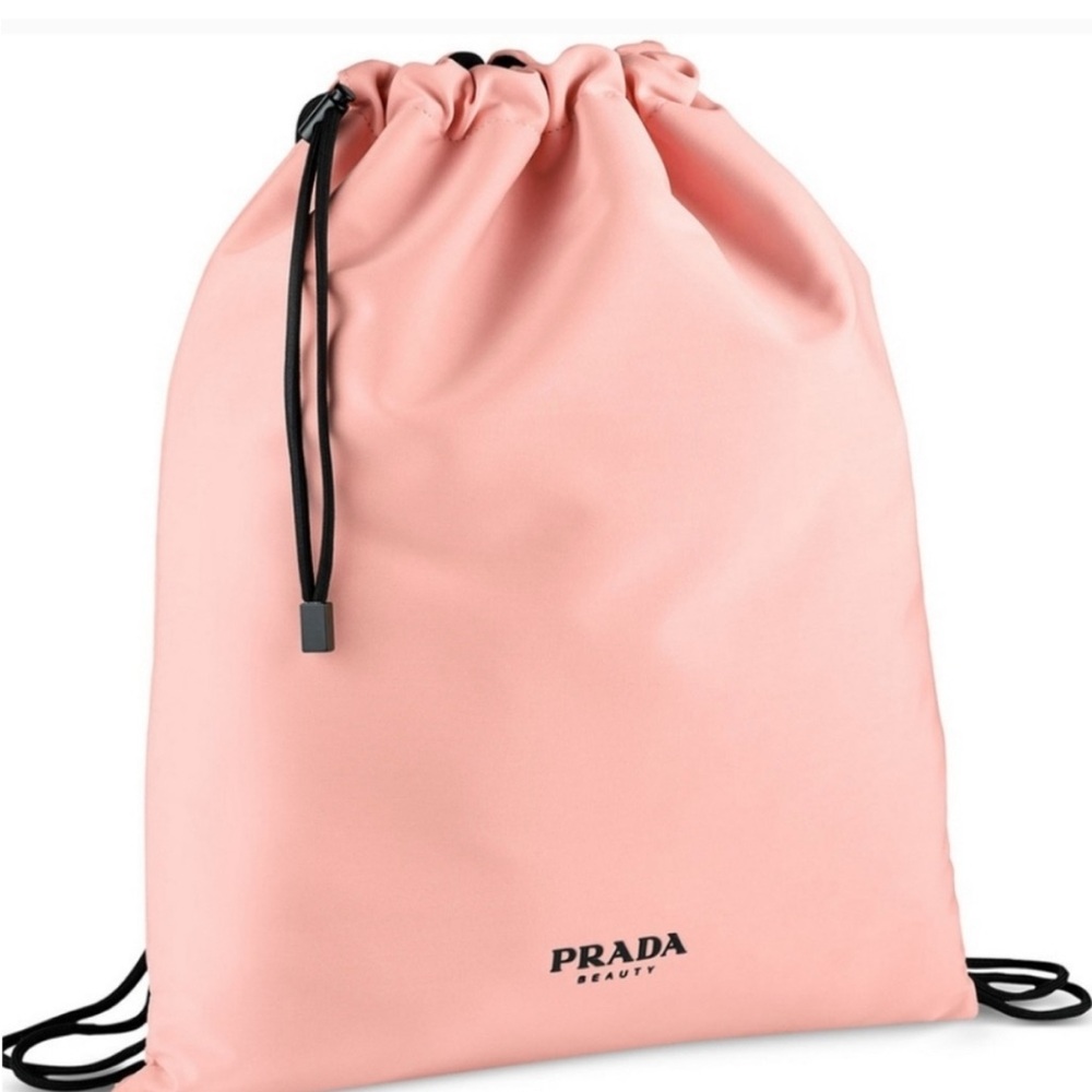 Prada Beauty Pink Drawstring Backpack Limited Edition